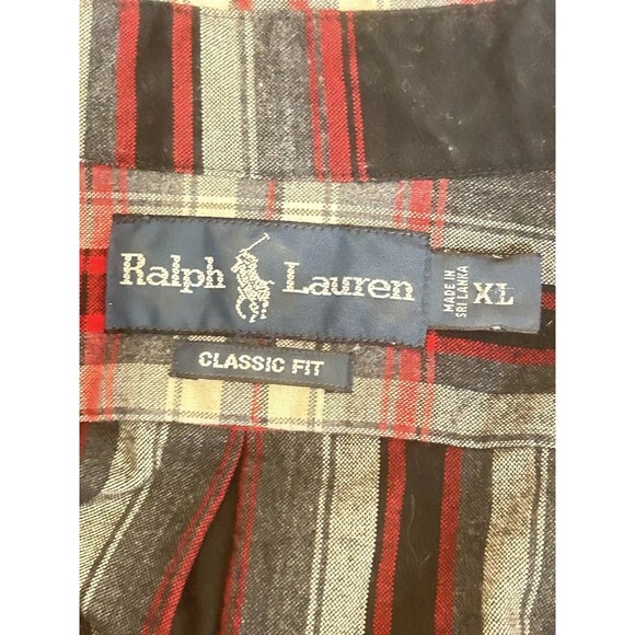 Ralph Lauren Mens XL Red Checkered Button Down Long Sleeve Shirt Schacket BNWOT - Picture 5 of 11